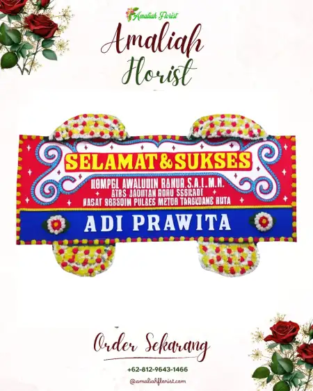 Papan Bunga Ucapan Selamat Sukolilan