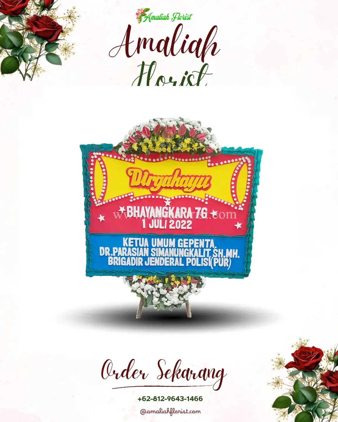 Papan Bunga HUT Ulang Tahun Sukolilan